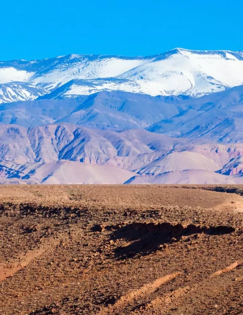 The High Atlas Mountains in Morocco