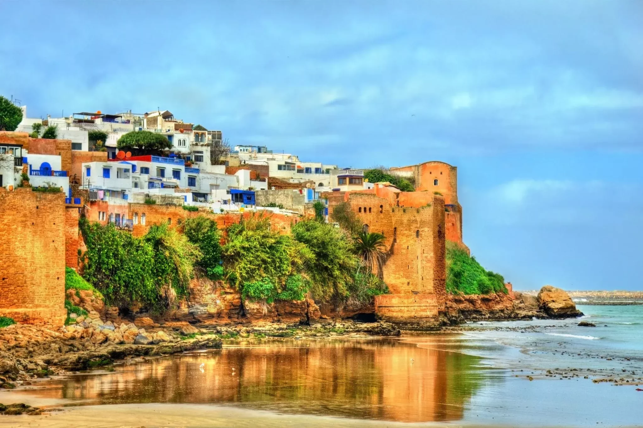 Ancient fortress Kasbah of the Udayas in Morocco