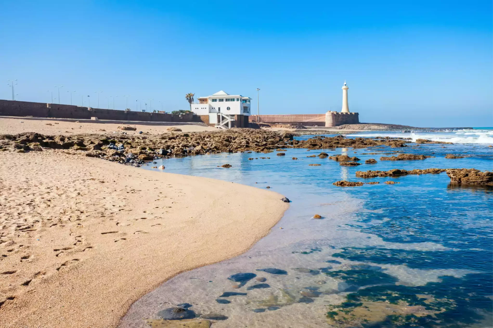 Rabat Beaches in Morocco.