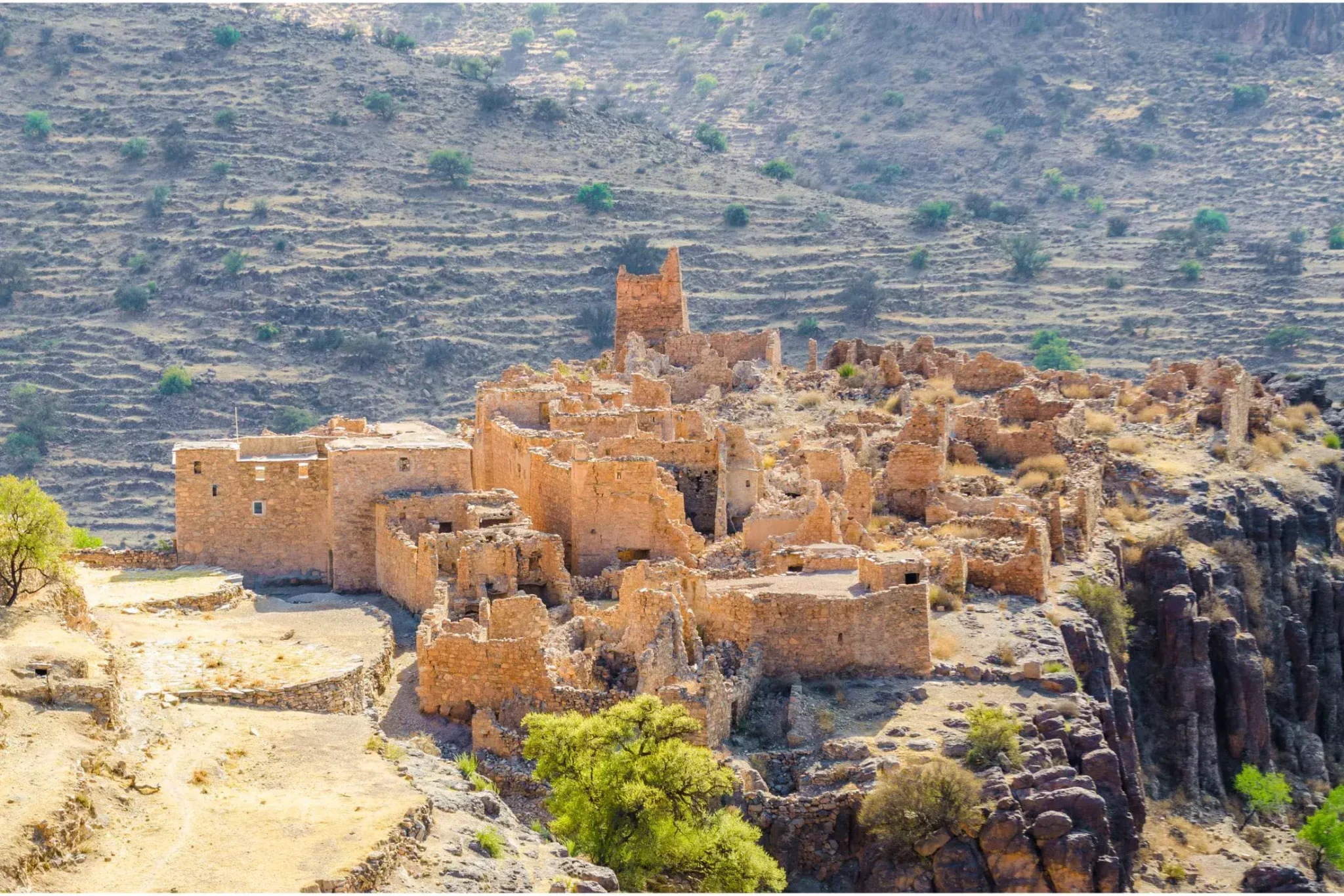 Old settlement in the Anti-Atlas Mountains in Morocco