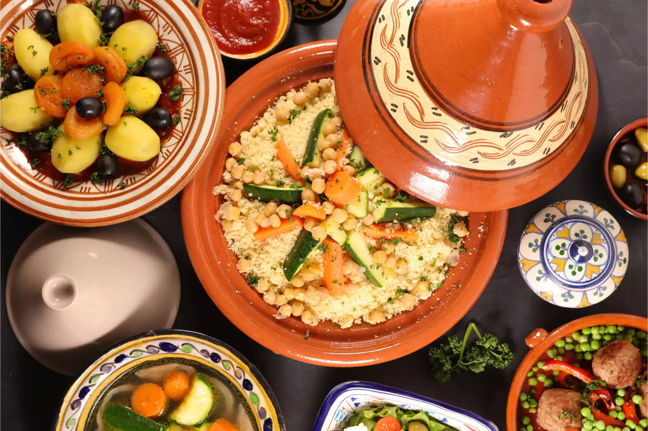 Classic Moroccan dishes - Couscous, tagine and more